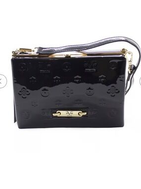 Versace Abbigliamento Sportivo Milano Italy Patent Leather Crossbody Bag